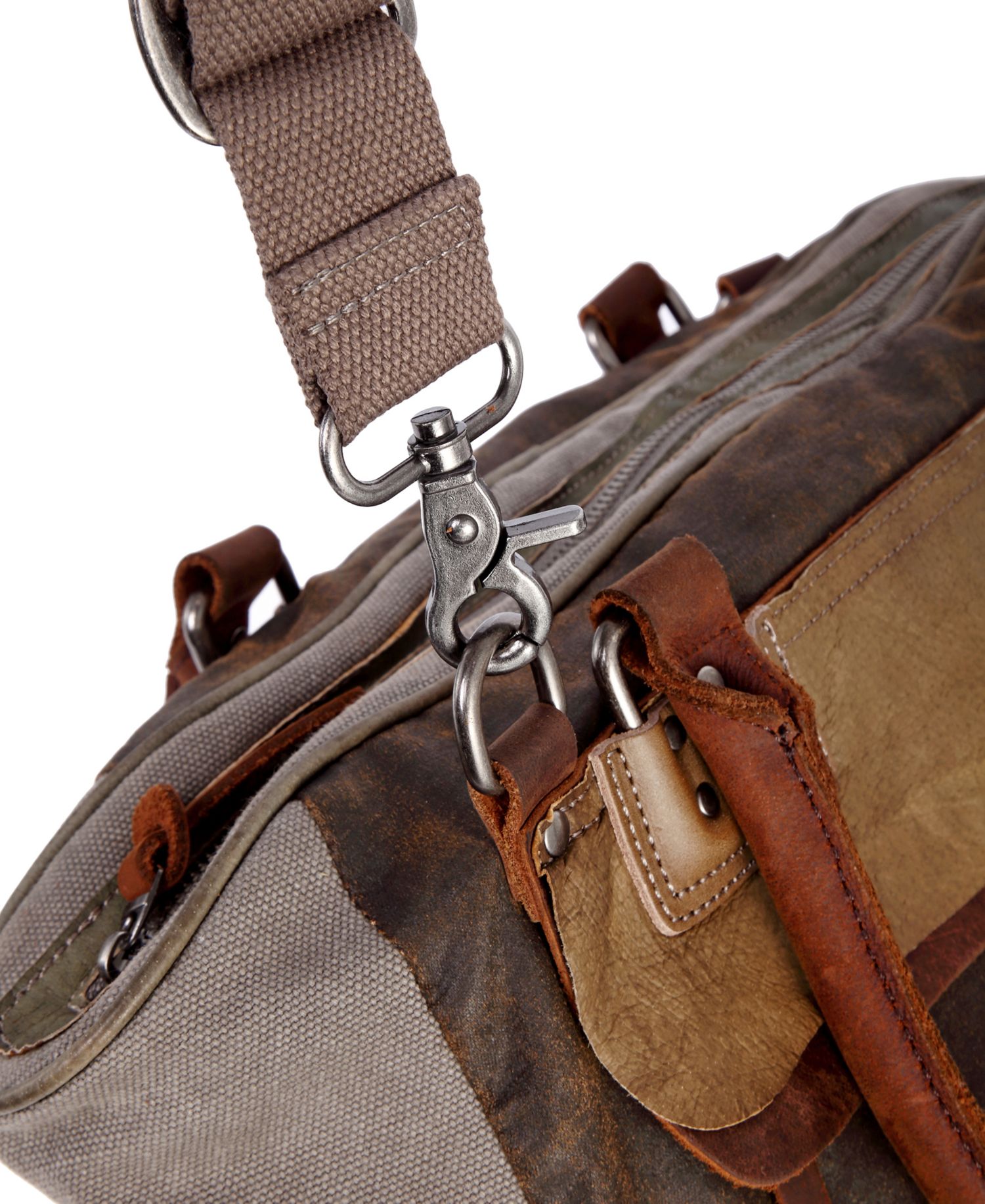 Tapa Canvas Satchel Bag