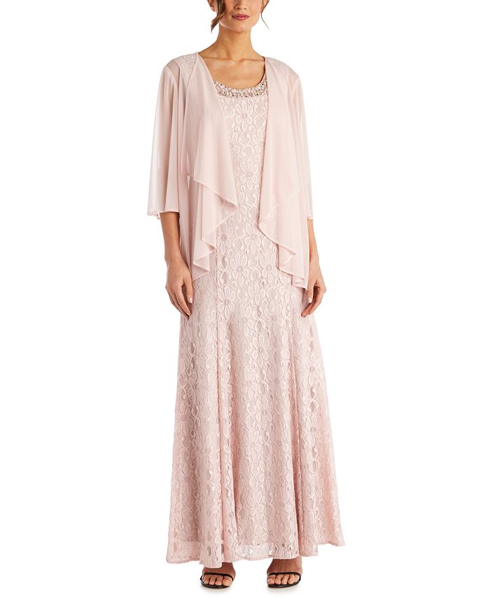 R M Richards Petite Lace Gown Jacket Macy s
