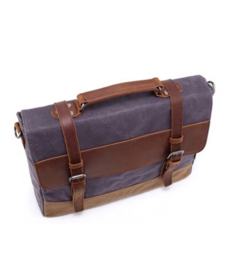 Stone Creek Waxed Canvas Briefcase