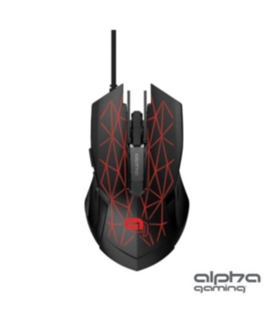 Alpha Gaming Warrior Mouse - Rgb Wired, Ergonomic Gaming Mouse with 7 Spectrum Modes and Up to 6400 Dpi for Both Windows and Mac