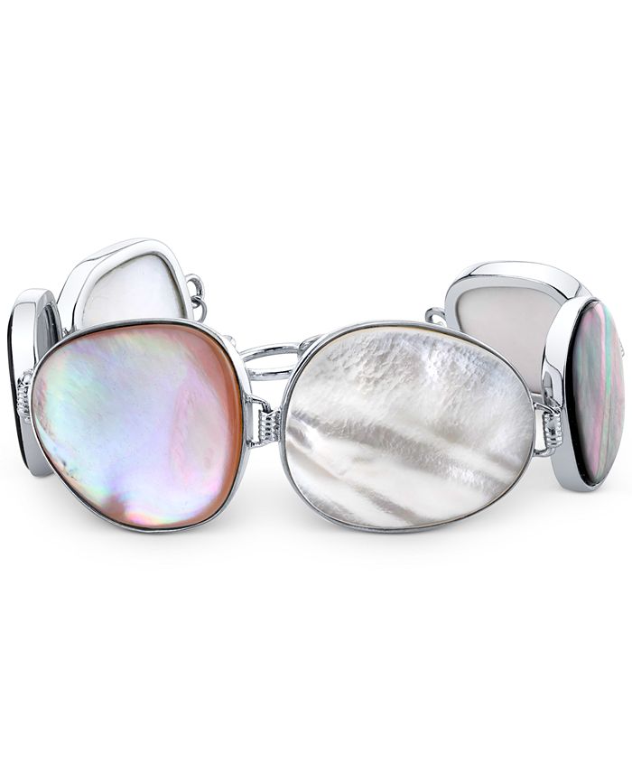 Macy's - Mother-Of-Pearl Chain Bracelet in Sterling Silver