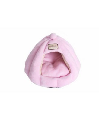 pumpkin Like House Cat Bed For Indoor Cats, Tent with Removable Washable Cushioned Pillow C95GFS Soft PInk