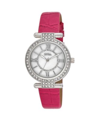Luxurious Bob Mackie Women\'s Black Strap Stone Encrusted T-Bar Watch Bob Mackie Women main image 4
