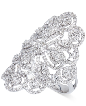 image of Diamond Filigree Statement Ring (1-3/5 ct. t.w.) in 14k White Gold