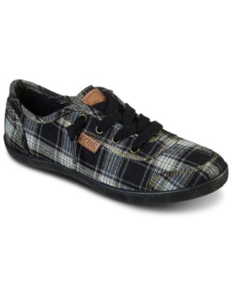 Skechers Women s Bobs B Cute Plaid Princess Slip On Casual Sneakers from Finish Line Macy s