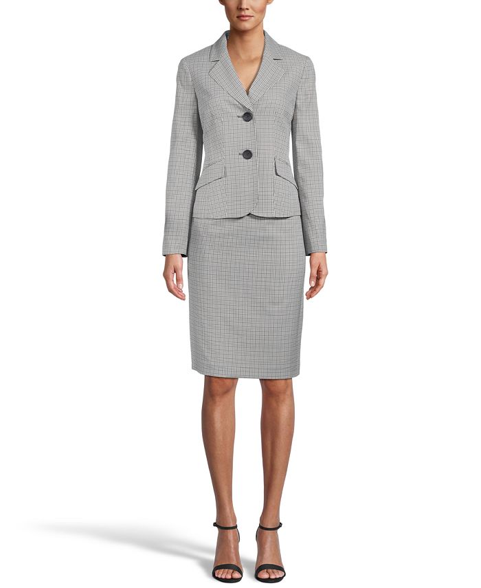 Le Suit Two-Button Skirt Suit & Reviews - Wear to Work - Women - Macy's