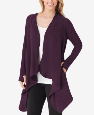 Cuddl Duds Plus Size Fleecewear With Stretch Hooded Wrap - Macy's