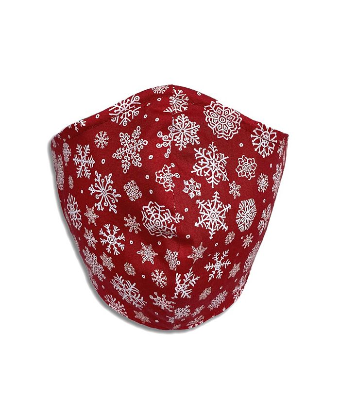 Calabrum Adult Cotton Reversible Snowflake Cone Face Mask, 2 Pack Macy's