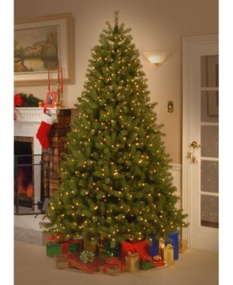 National Tree 7.5' "Feel Real" Down Swept Douglas Fir Hinged Tree with LED Lights