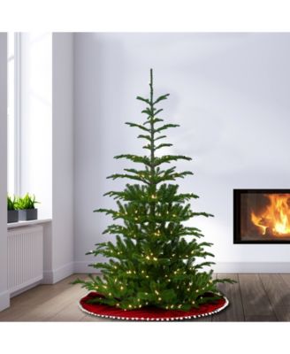 National Tree Company 7 .5' Feel Real Norwegian Spruce Hinged Tree with 750 Clear Lights