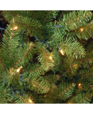 National Tree Company National Tree 7.5' Kingswood Fir Medium Hinged Tree with 500 Dual Color(R) LED Lights + PowerConnect System- 9 Functions