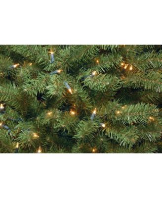 National Tree Company National Tree 7.5' North Valley Spruce Hinged Tree with Dual Color LED Lights + PowerConnect