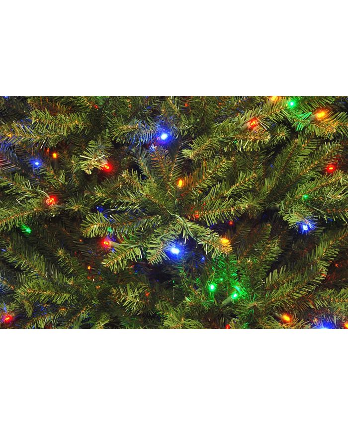 National Tree Company National Tree 7 .5' Dunhill Fir Hinged Tree with 700 Dual Color(R) LED