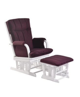 purple glider rocker