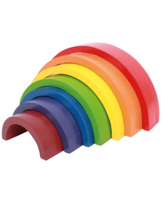Legler Usa Small Foot Wooden Toys Wooden Rainbow Building Blocks Large Playset