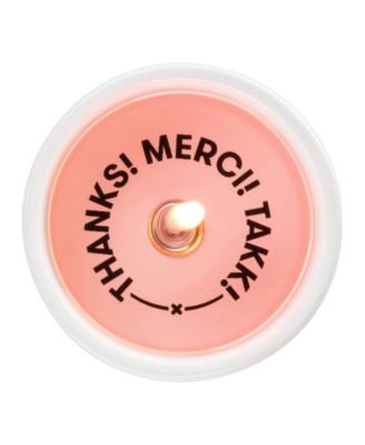 54 degrees Celsius - Secret Message Candle - Thanks! Merci! Takk!