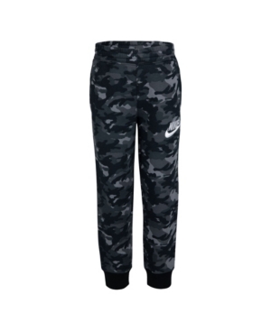 image of Nike Little Boys Camo Printed Fleece Pants