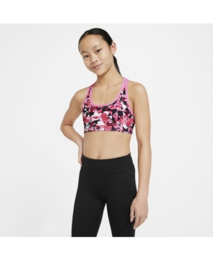 Nike Swoosh Big Girl's Printed Reversible Sports Bra