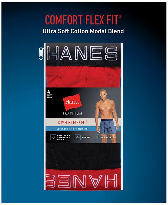 Hanes Men's 4Pk. Boxer Briefs Macy's