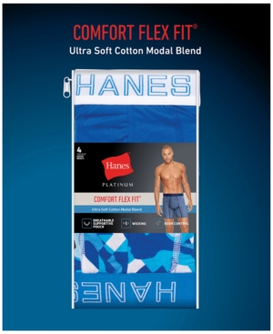 Hanes Men's 4-Pk Boxer Briefs