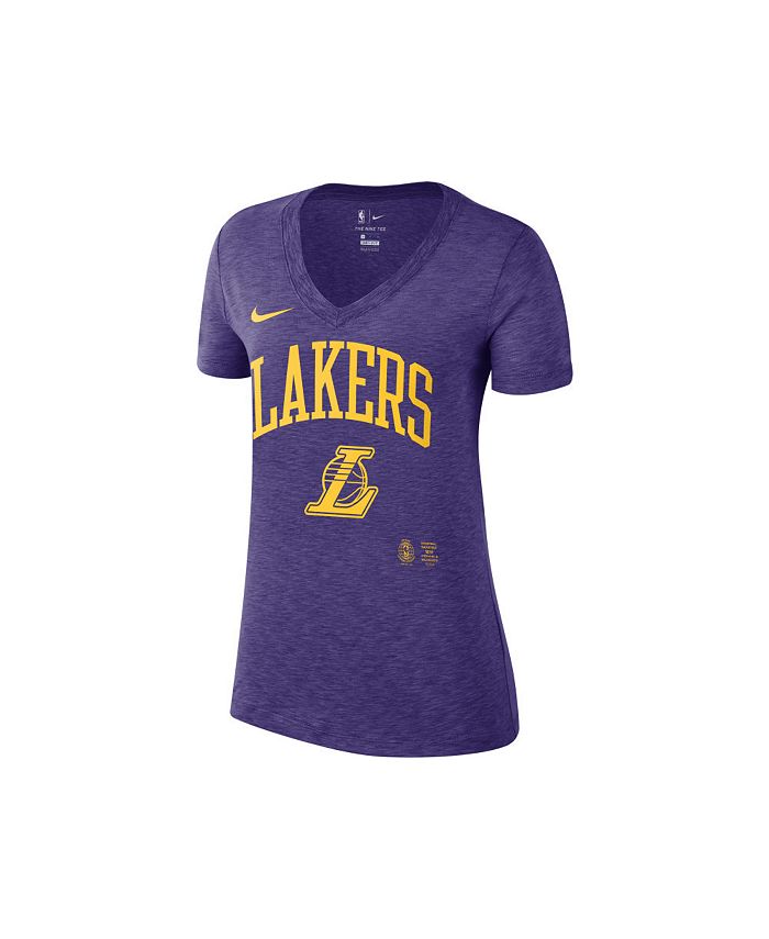 Nike Women's Los Angeles Lakers Purple Dri-Fit T-Shirt