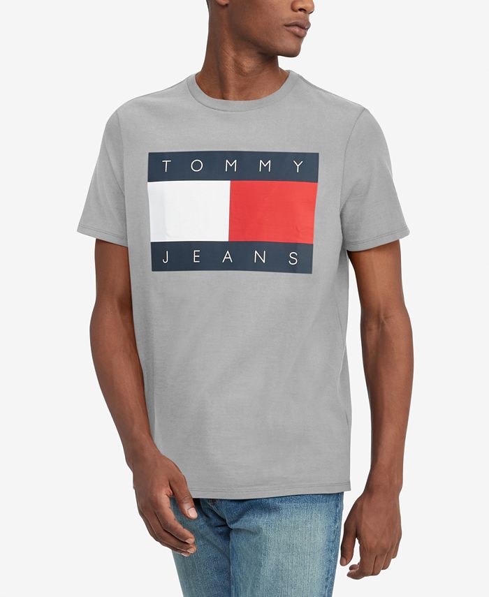 ugyldig Frivillig Appel til at være attraktiv Tommy Hilfiger Tommy Hilfiger Men's Flag Logo T-Shirt - Macy's