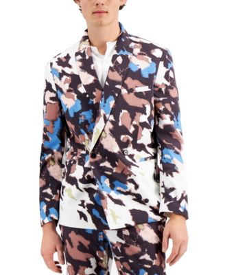 INC International Concepts - Men's Watson Abstract Printed Slim Fit Blazer, Created for Macy's