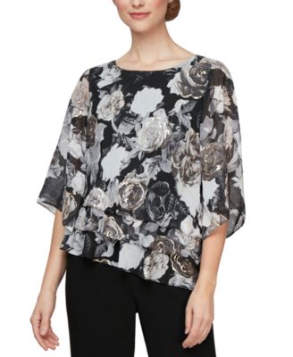 macys chiffon tops