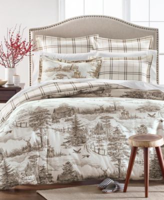 Martha Stewart Collection - Deer Toile Twin Duvet Cover, Created for Macys