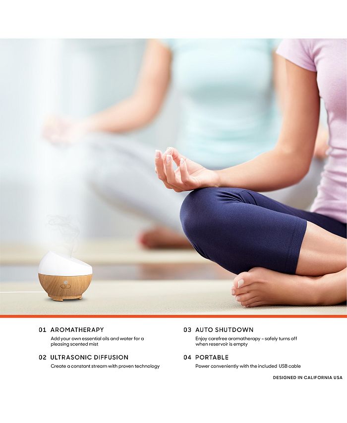 Sharper Image Diffuser Ultrasonic Aromatherapy Portable 50mL Macy's