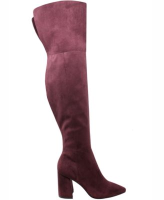 macys burgundy boots