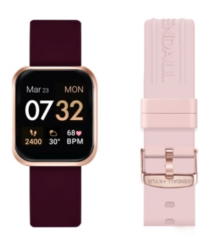 image of Women-s Kendall + Kylie Merlot and Blush Straps Smart Watch Set 36mm