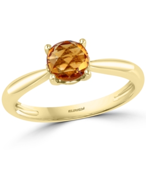 image of Effy Citrine Solitaire Ring (3/4 ct. t.w.) in 14k Gold