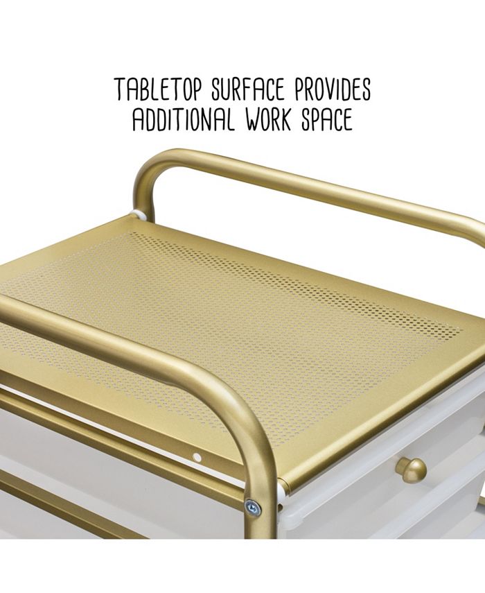 Honey Can Do 10Drawer Rolling Storage Cart With Plastic Drawers Macy's