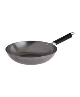 Joyce Chen - Honey Can Do  Professional Series 12" Carbon Steel Stir Fry Pan with Phenolic Handle
