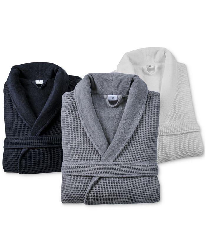 Hotel Collection Cotton Waffle Textured Bath Robe, Created for Macy's