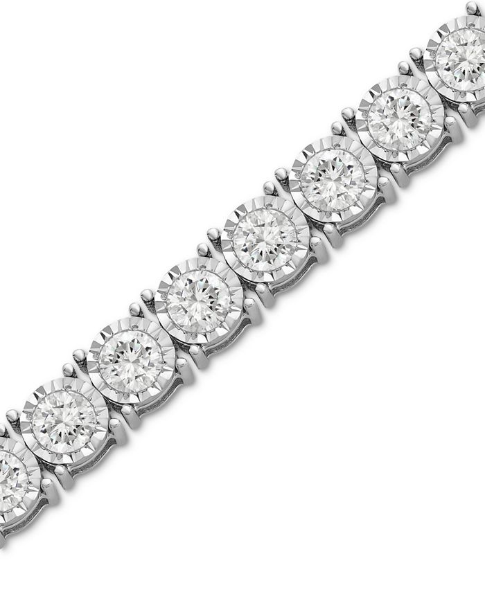 Macy's Diamond Tennis Bracelet (5 ct. t.w.) in 14k White Gold Macy's