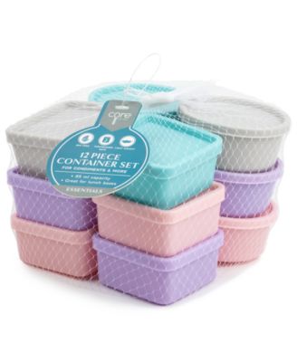 Core Home - Mini Condiment Containers with Lids, Set of 12