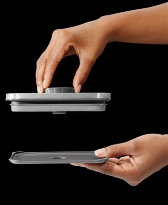 Steel Pop Small Square Short 1.1-Qt. Food Storage Container