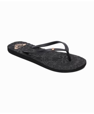 ladies roxy flip flops