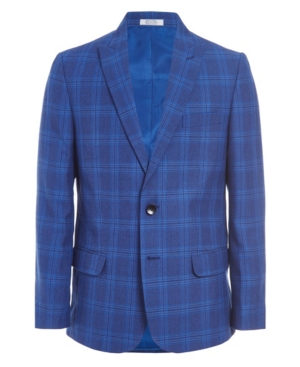 Big Boys Bold Box Plaid Suit Jacket
