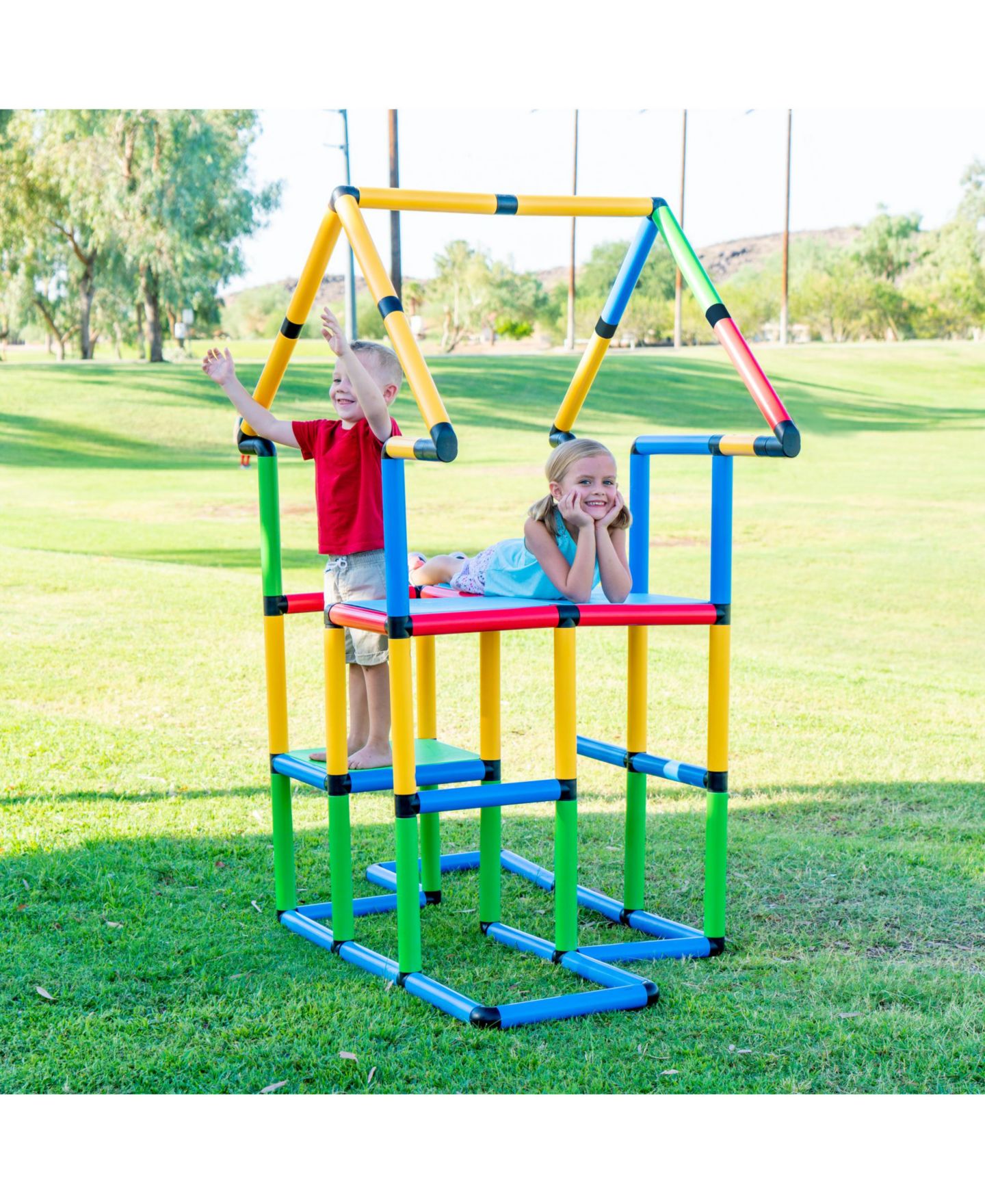 Детский конструктор Funphix Create and Play Life Size Structures Deluxe 296-Piece Building Set, Ages 2+ — фото 3
