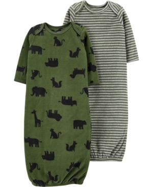 image of Carters Baby Boy 2-Pack Sleeper Gowns