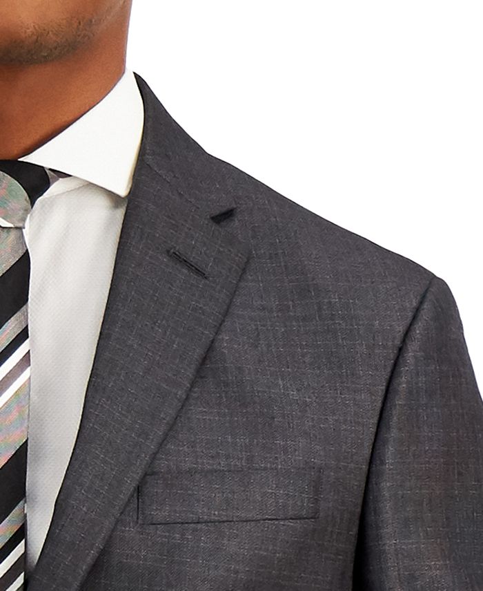 Cole Reaction Men's TechniCole Gunmetal Suit Separate SlimFit