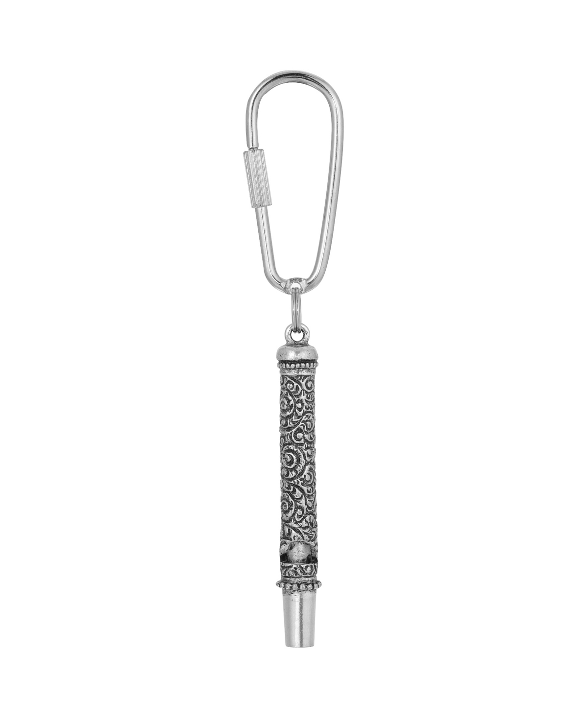 2028 Women's Pewter Whistle Key Fob In Silver