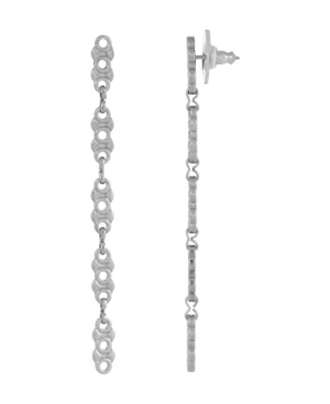 image of 2028 Women-s Silver Tone Linear Chain Earring