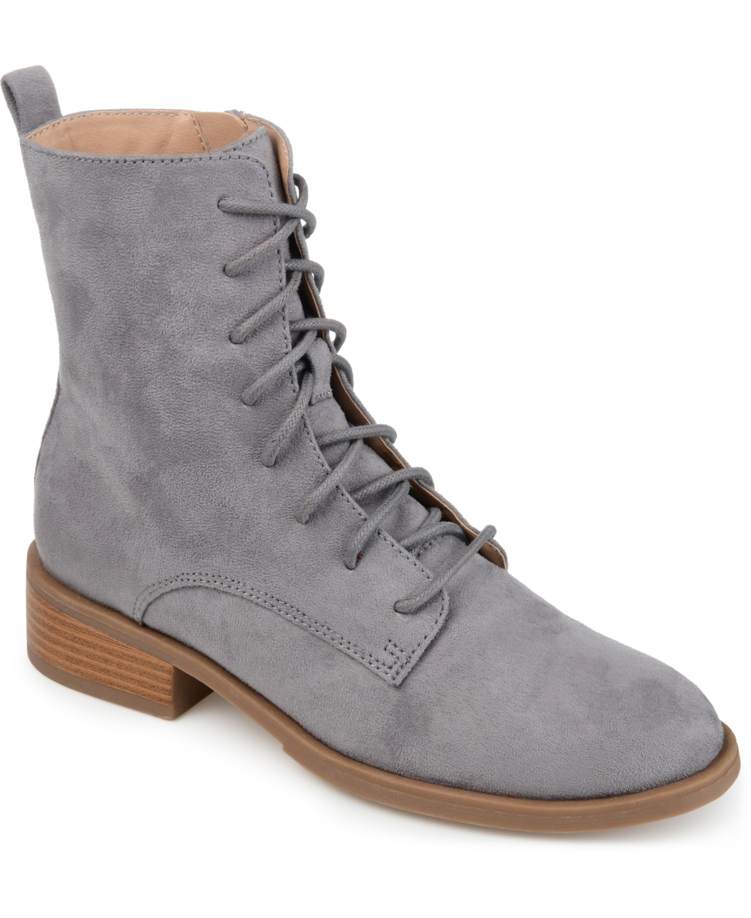 Women's Vienna Lace Up Stacked Heel Booties