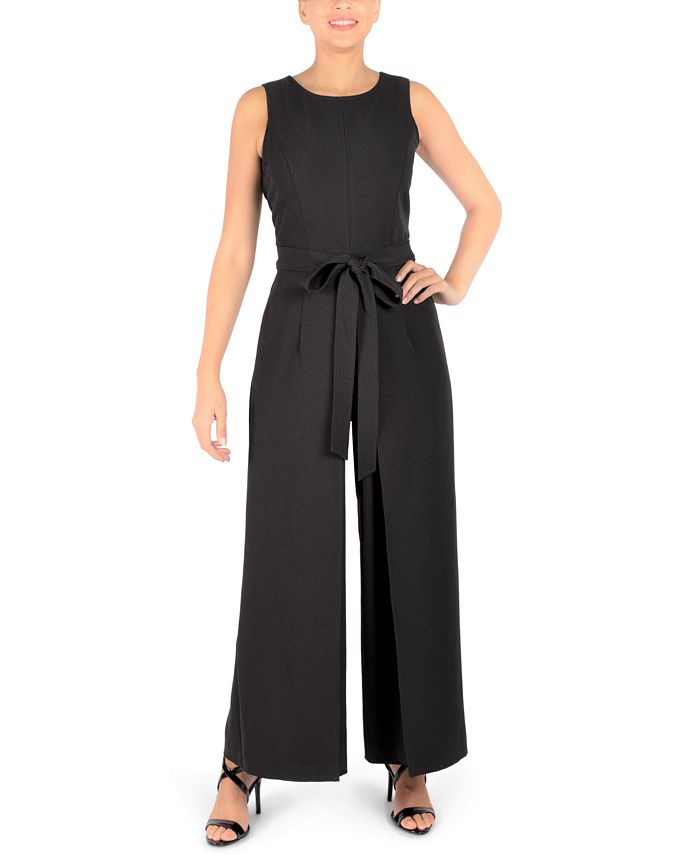 julia jordan TieWaist Jumpsuit Macy's