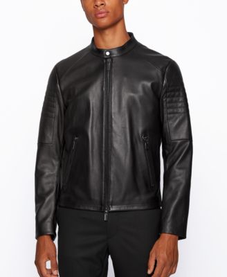 boss leather jacket price