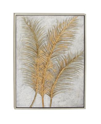 CosmoLiving by Cosmopolitan Gold Glam Canvas Wall Art, 48 x 36 ...